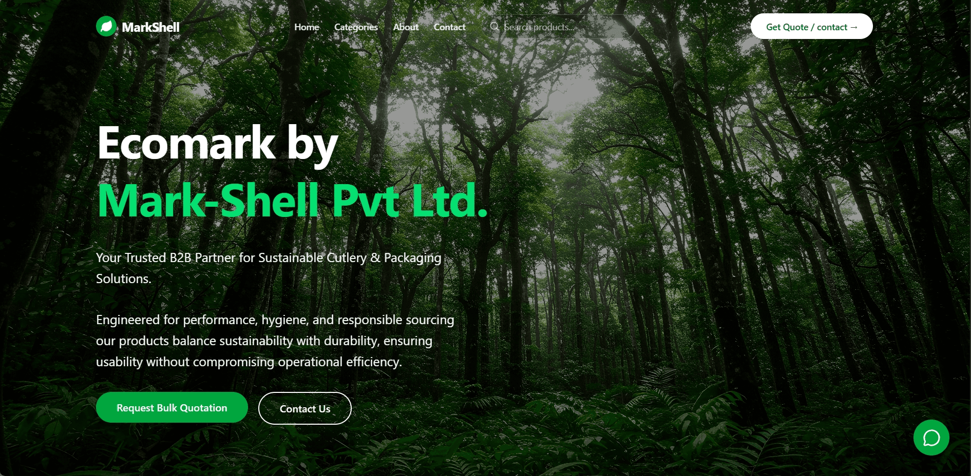 Mark-Shell Pvt Ltd Corporate Website cover image