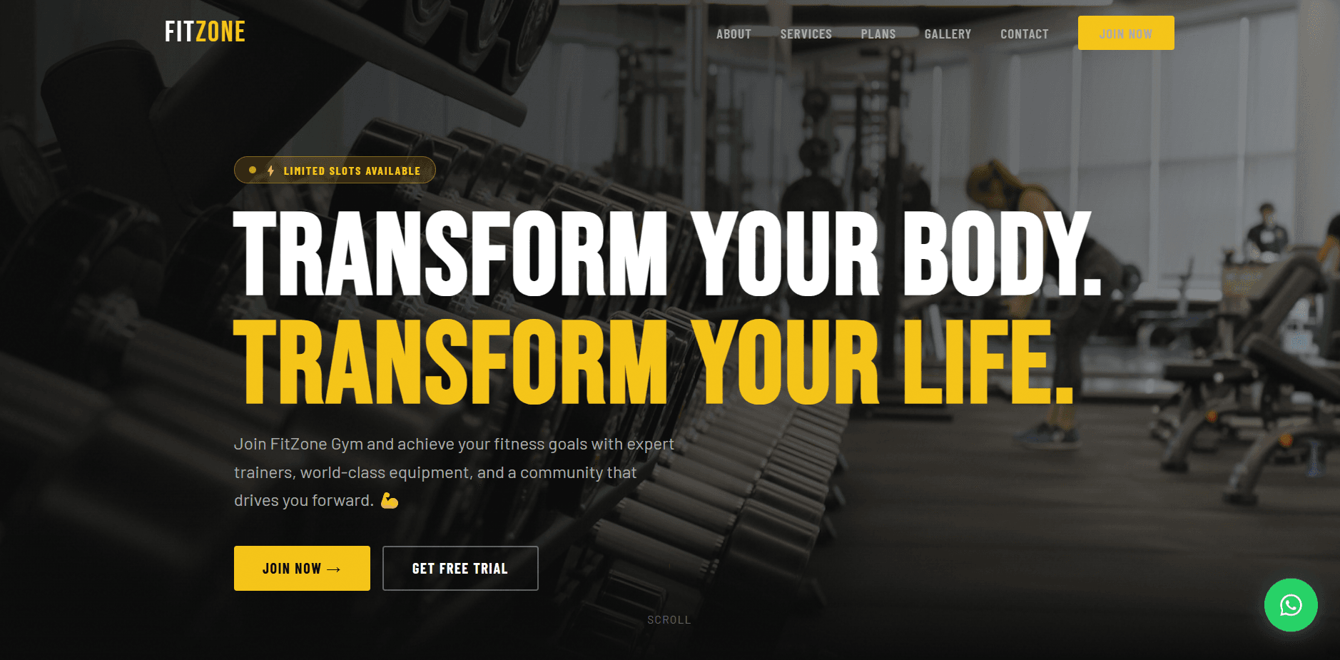 FitZone Gym System — project screenshot