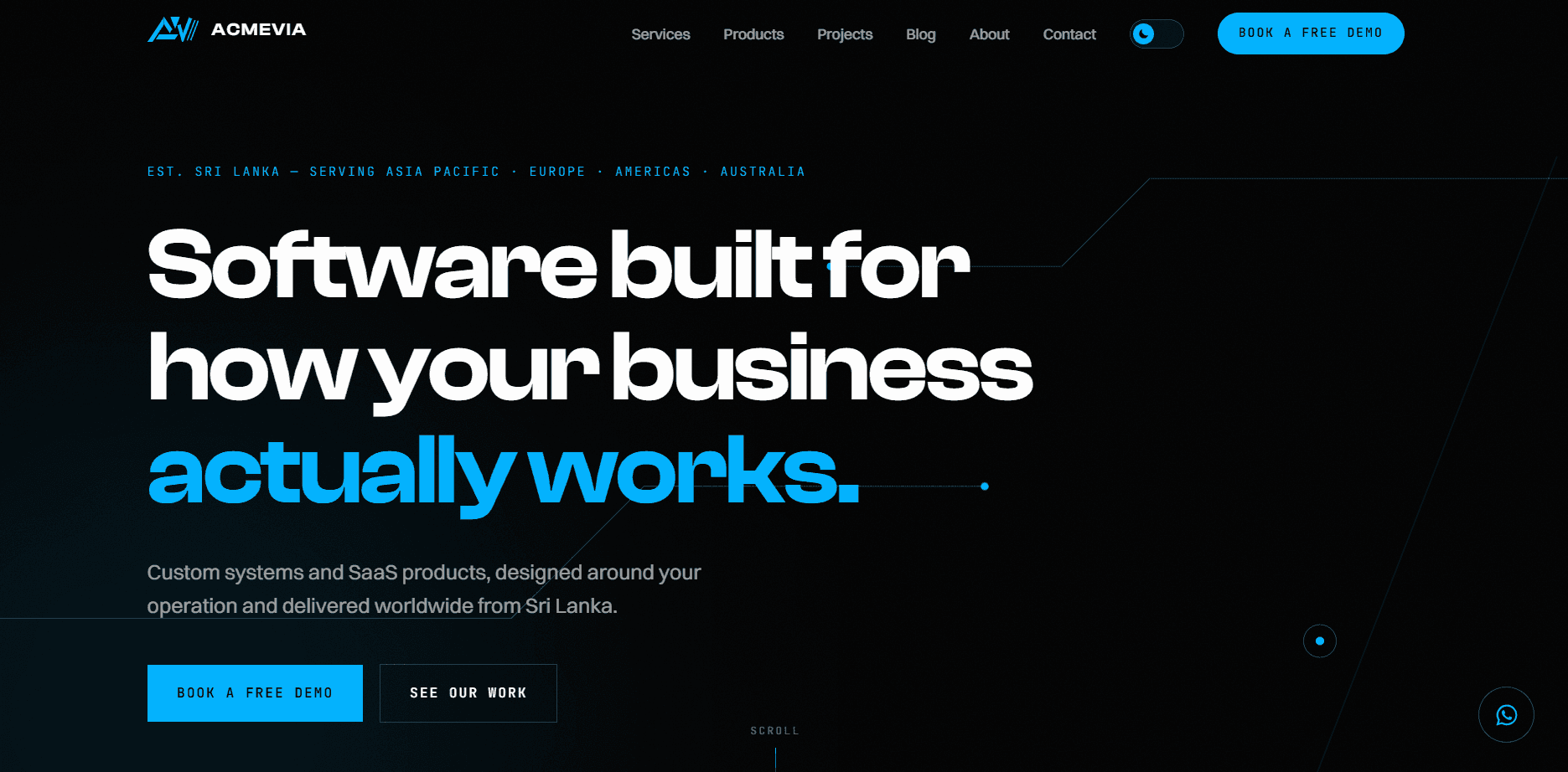 Acmevia Official Website — project screenshot
